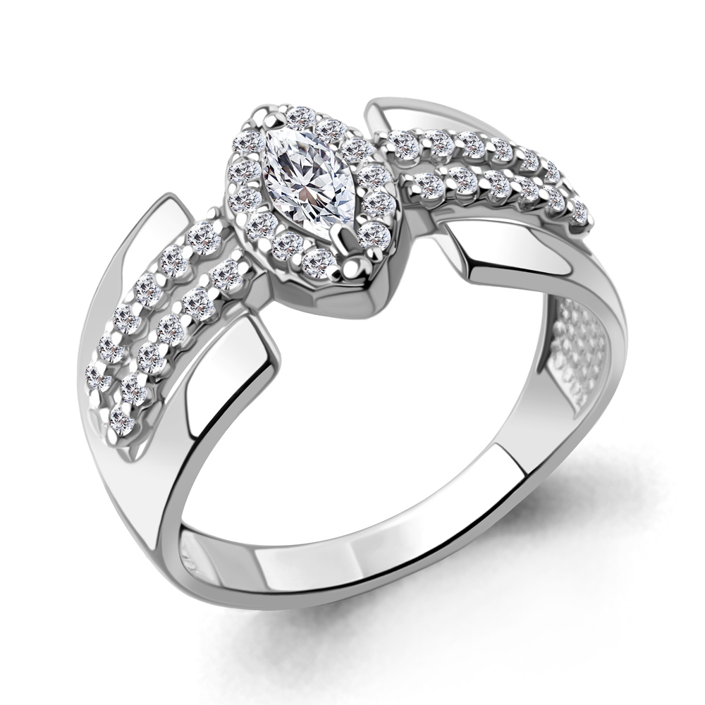 67906А Кольцо из Серебра с фианитами