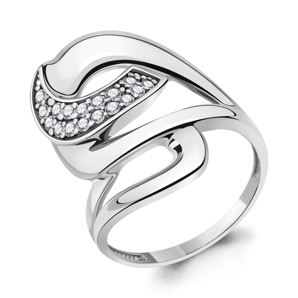 67953А Кольцо из Серебра с фианитами