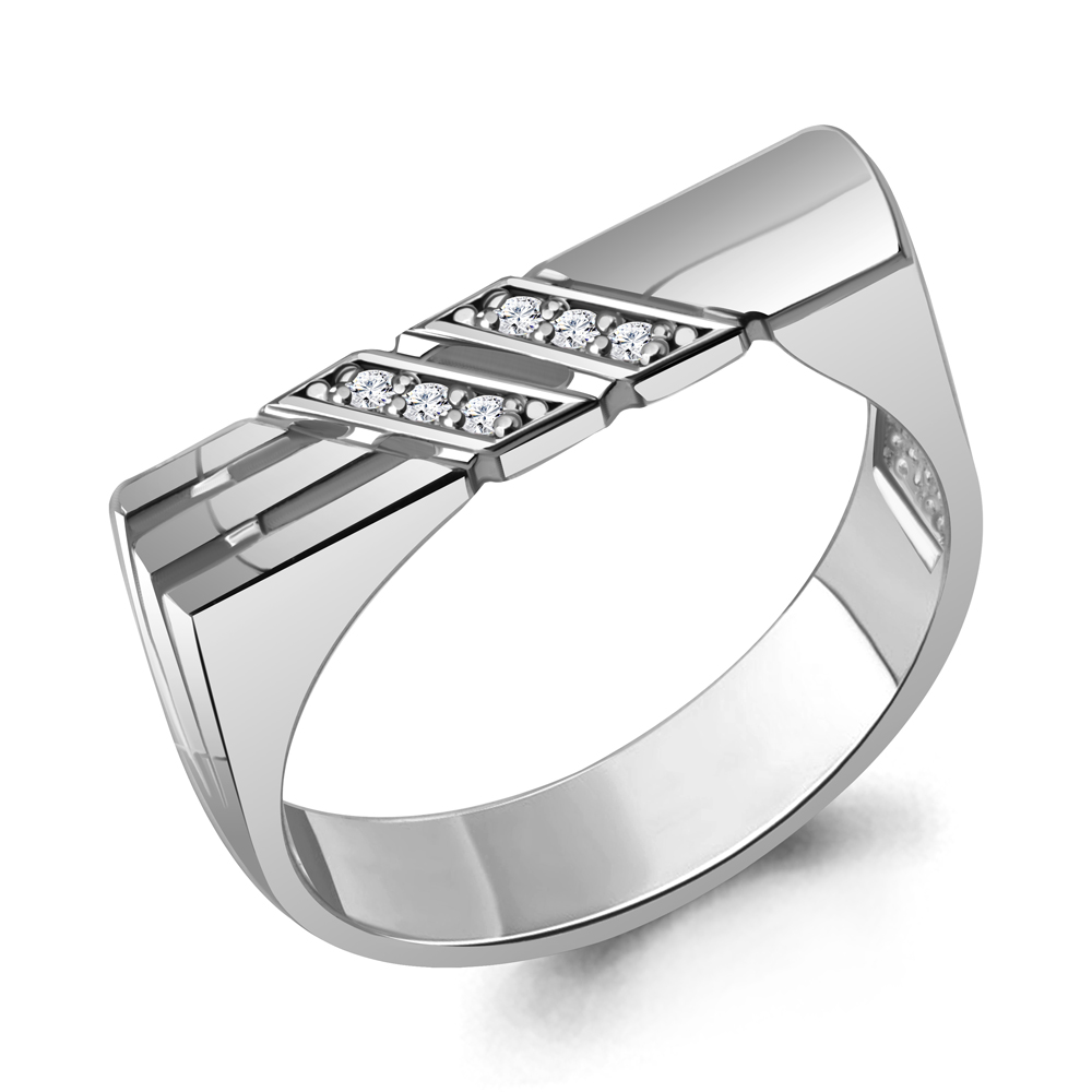 67958А Кольцо из Серебра с фианитами