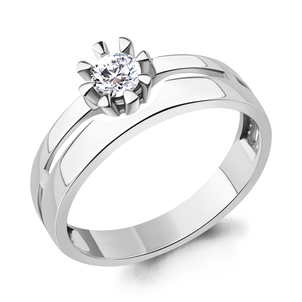 67965А Кольцо из Серебра с фианитом