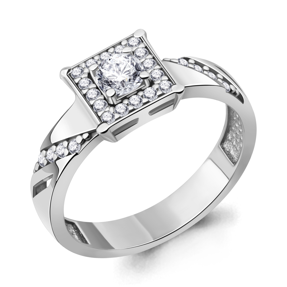 67966А Кольцо из Серебра с фианитами