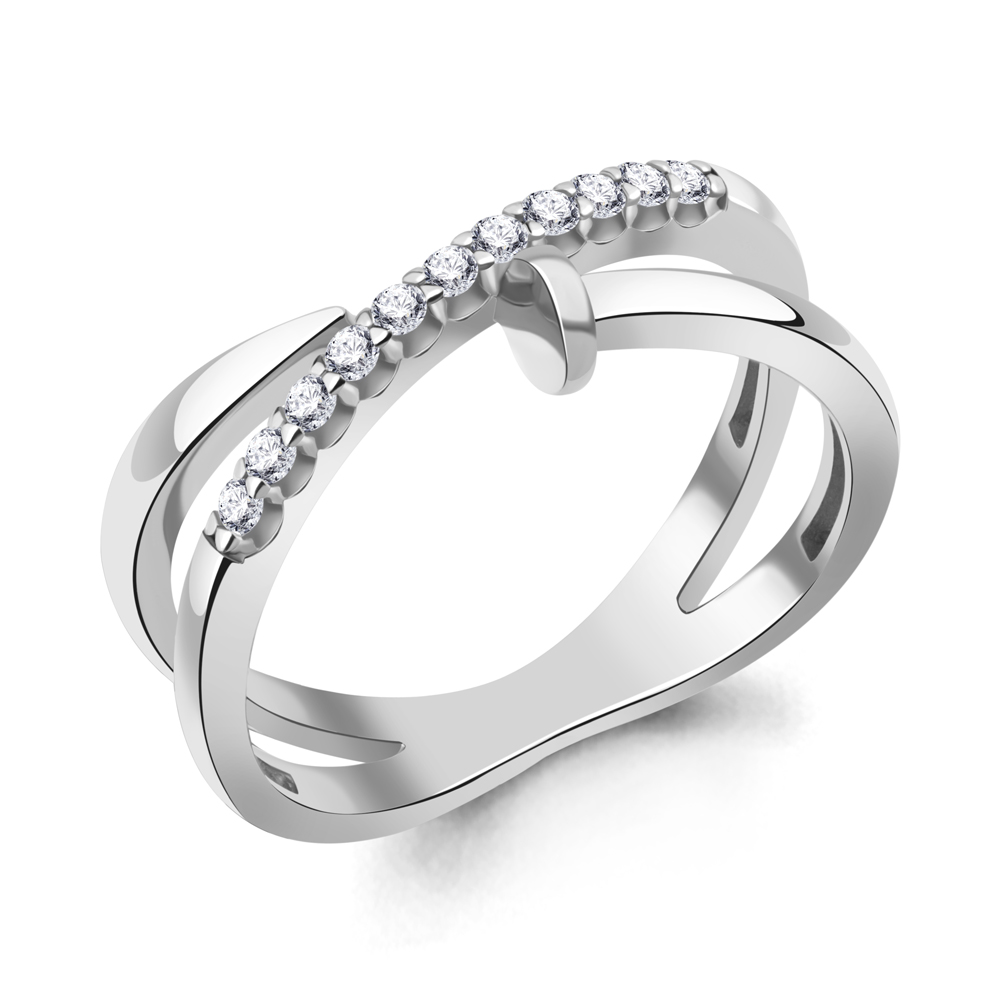 67992А Кольцо из Серебра с фианитами