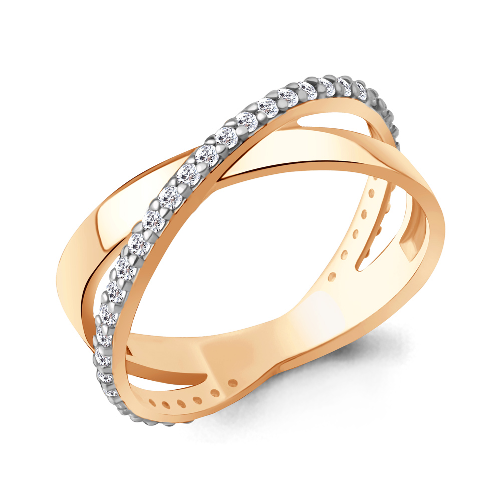 67996А Кольцо из Золота с фианитами