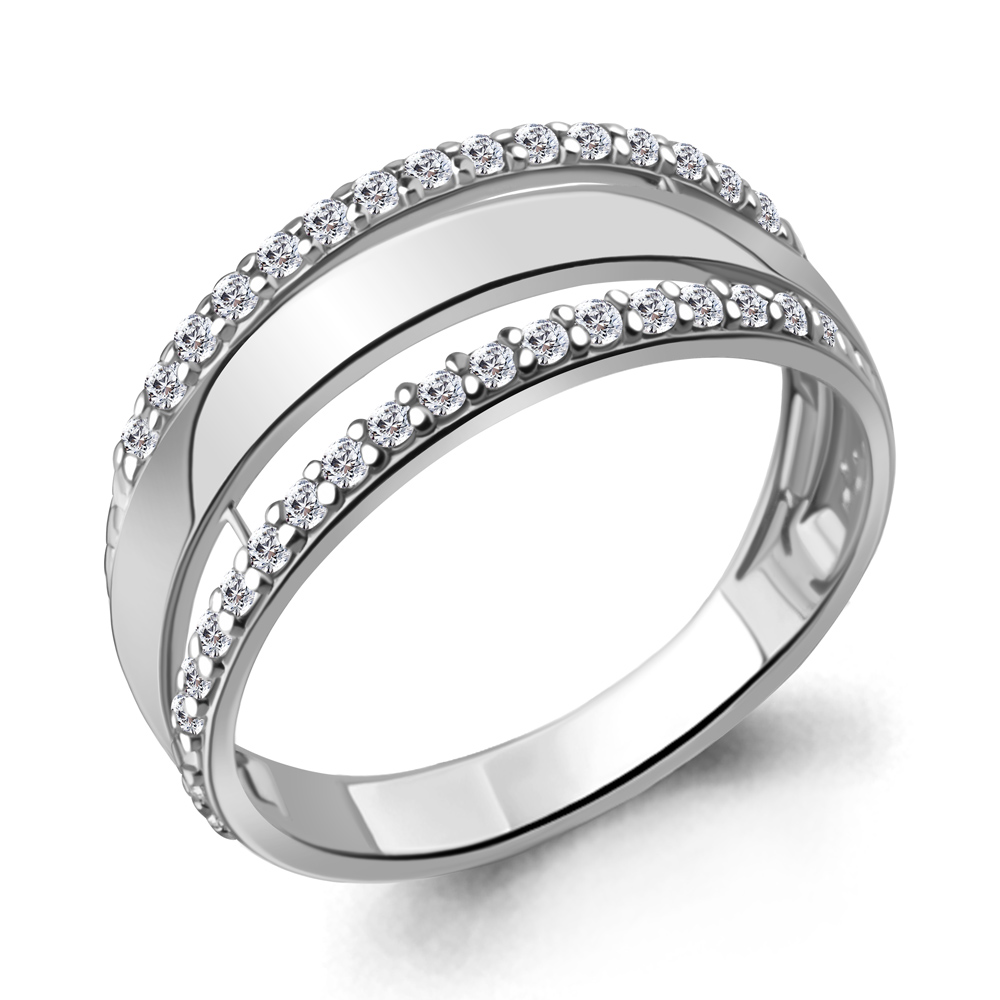 67997А Кольцо из Серебра с фианитами