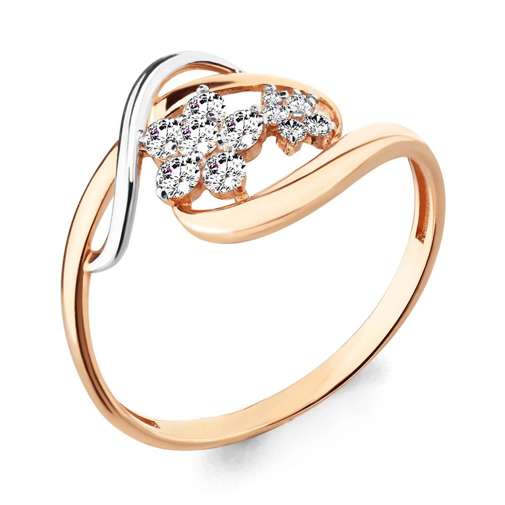 68004А Кольцо из Золота с фианитами