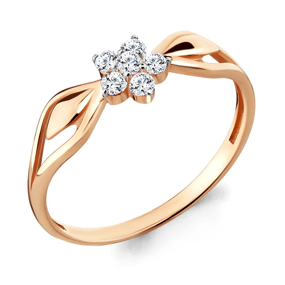 68006А Кольцо из Золота с фианитами