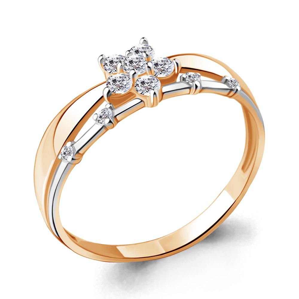 68007А Кольцо из Золота с фианитами