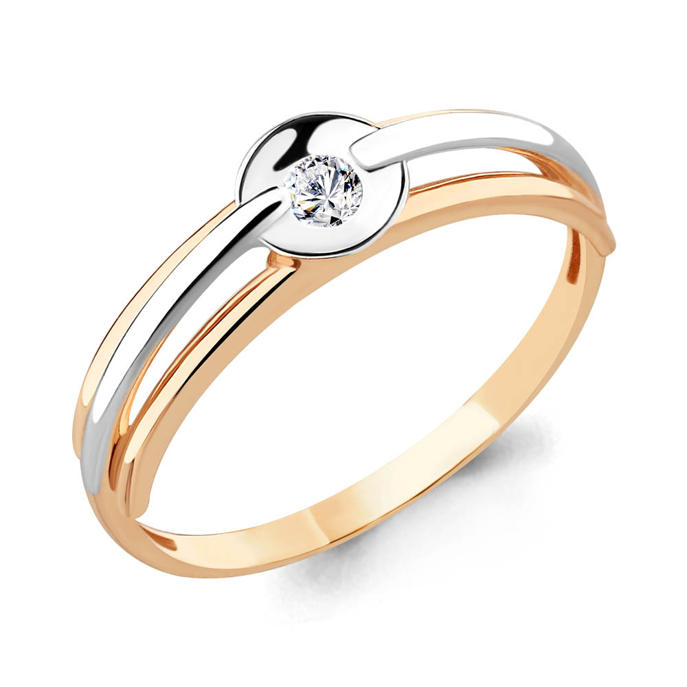 68010 Кольцо из Золота с фианитом