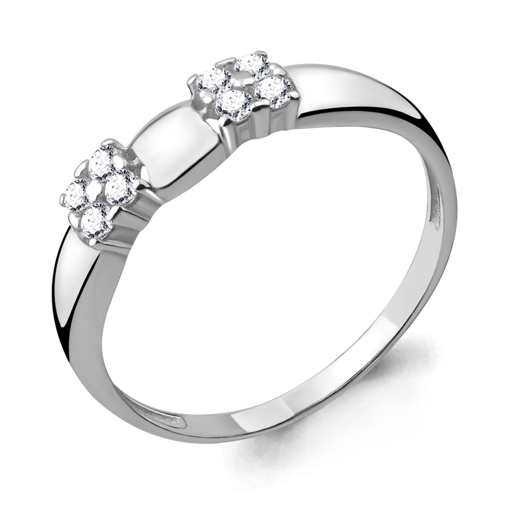 68020А Кольцо из Серебра с фианитами