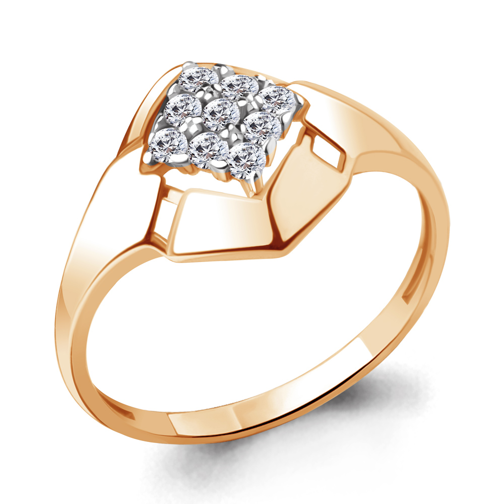 68028А Кольцо из Золота с фианитами