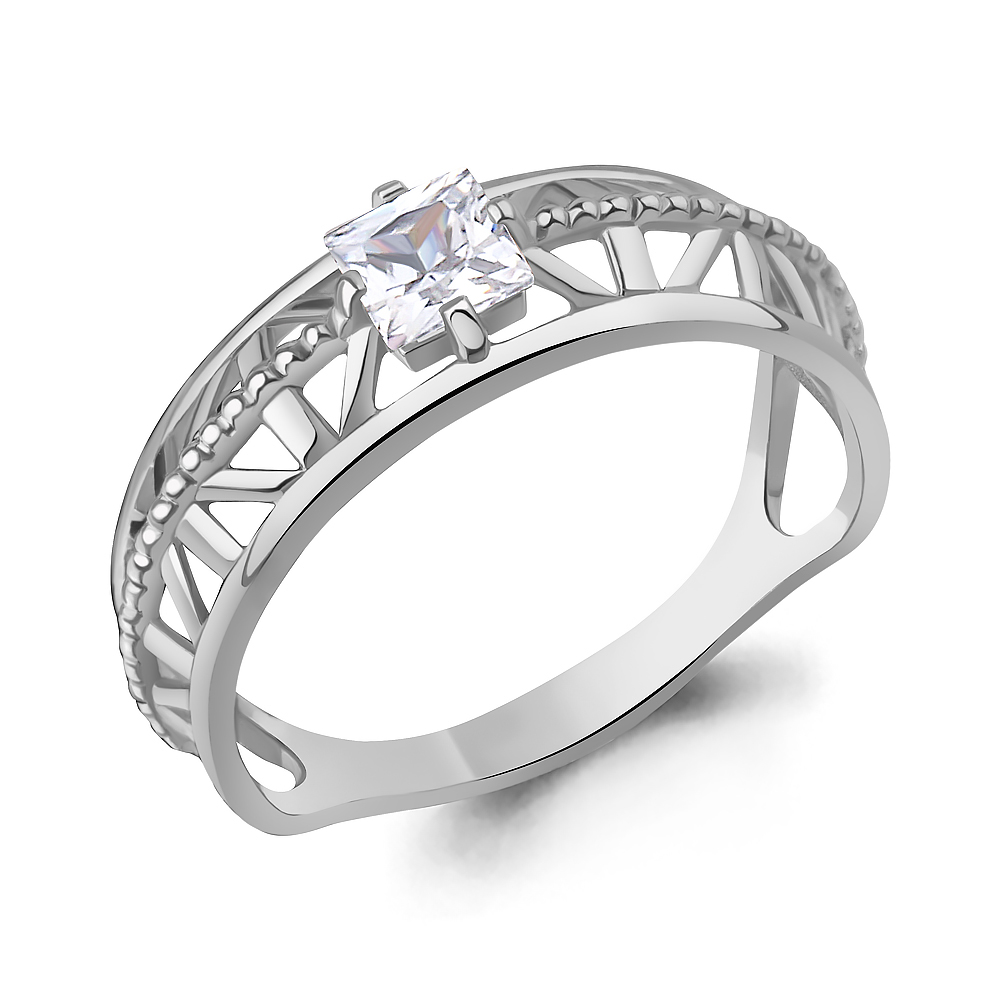 68055 Кольцо из Серебра с фианитом