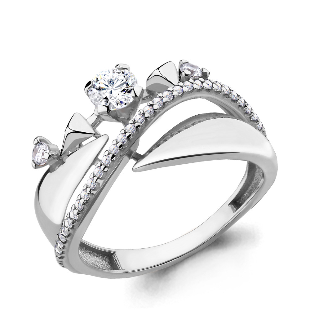 68056А Кольцо из Серебра с фианитами