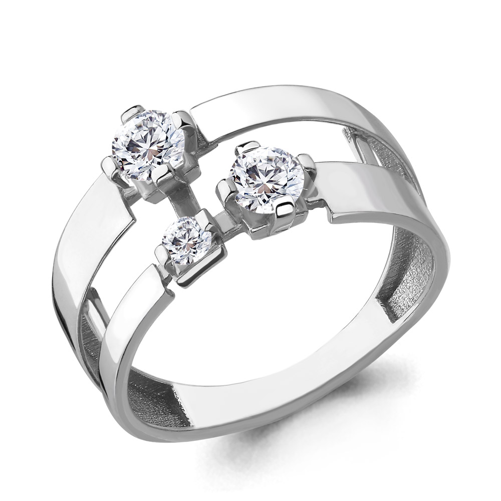 68060 Кольцо из Серебра с фианитами