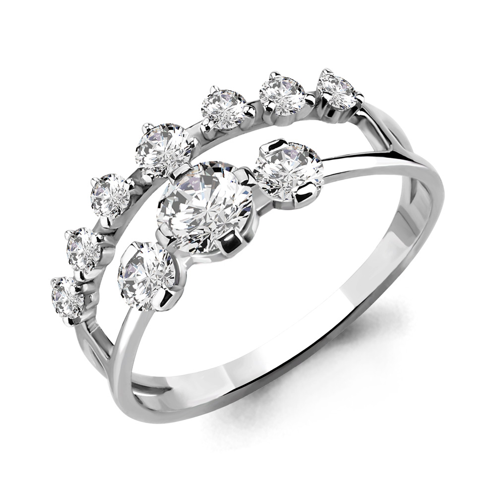 68065А Кольцо из Серебра с фианитами