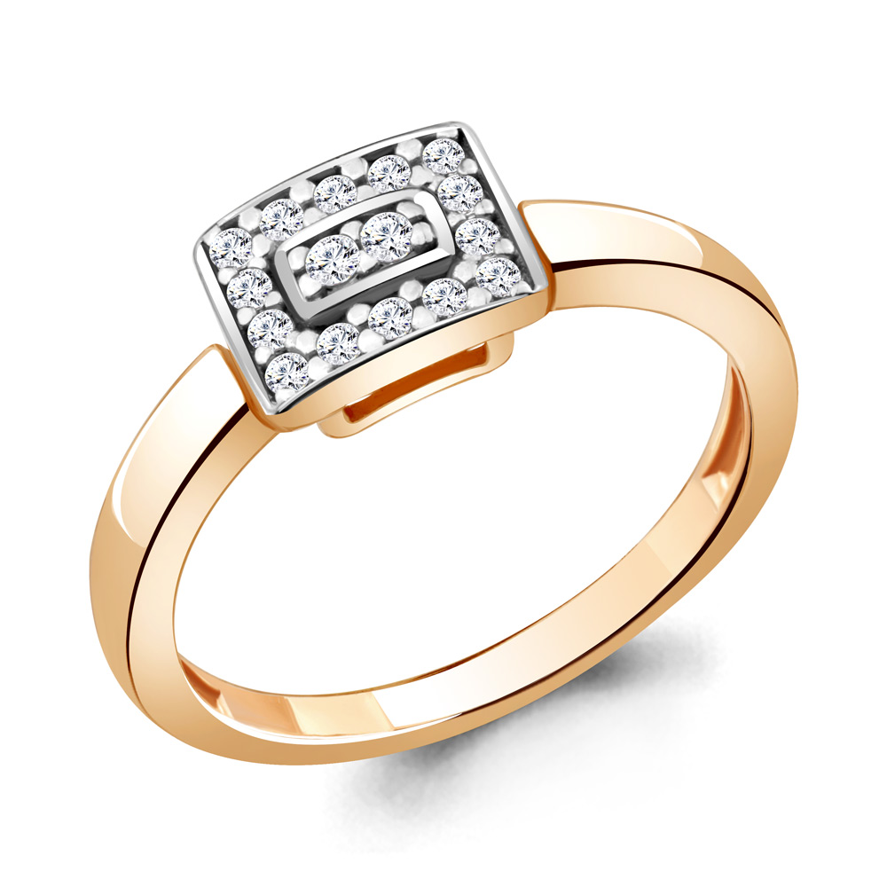 68113А Кольцо из Золота с фианитами