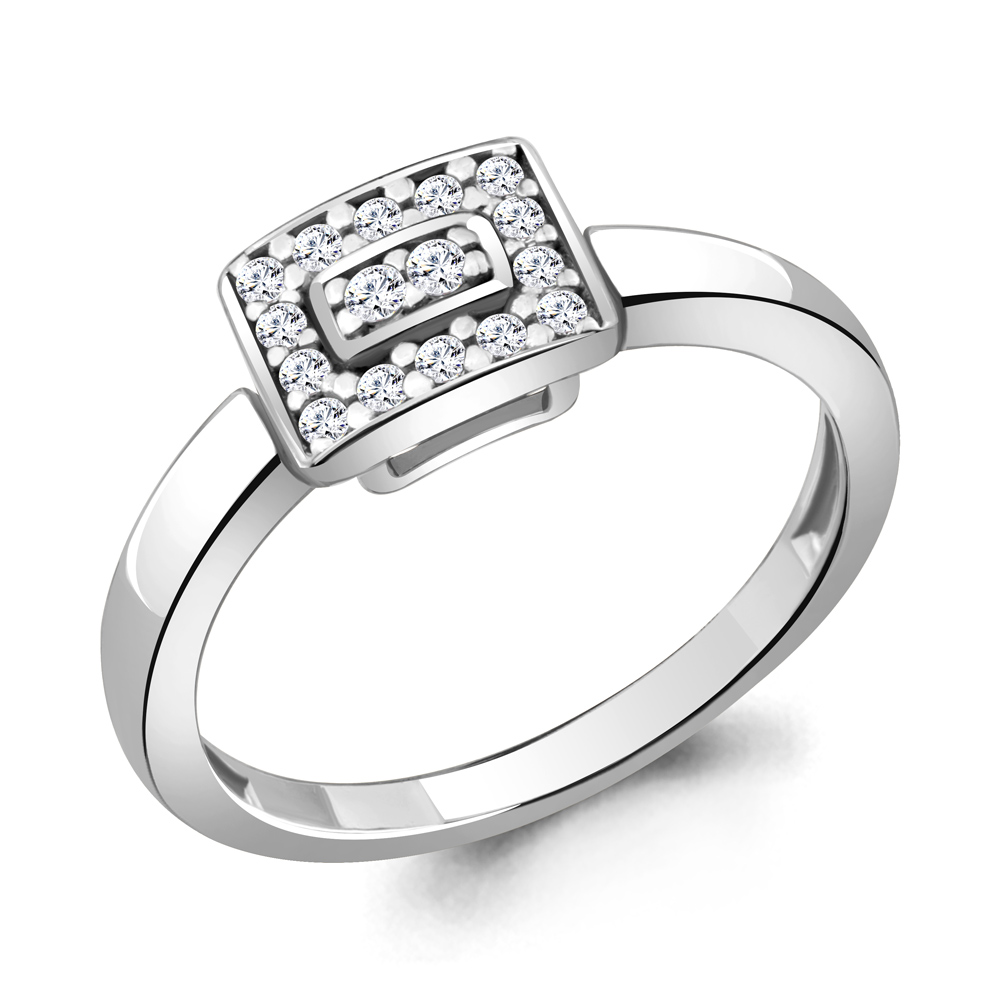 68113А Кольцо из Серебра с фианитами