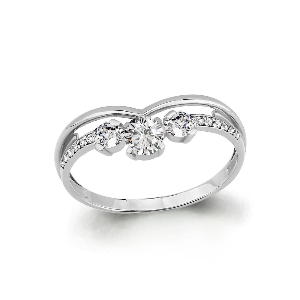 68114А Кольцо из Серебра с фианитами