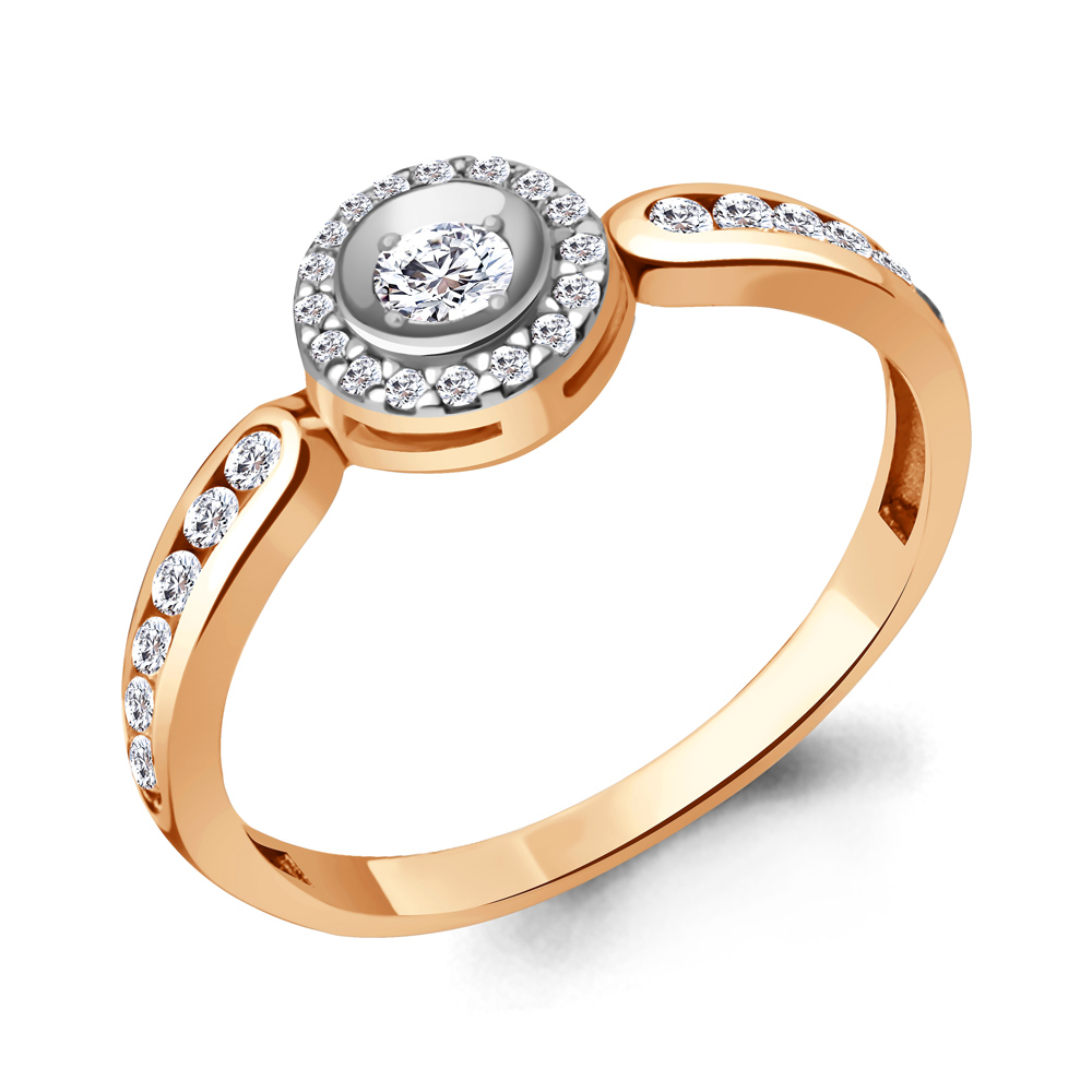 68139А Кольцо из Золота с фианитами