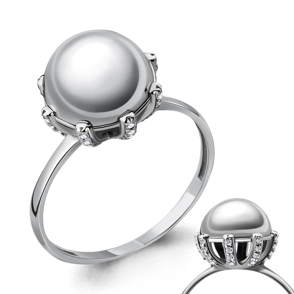 68223А Кольцо из Серебра с фианитами