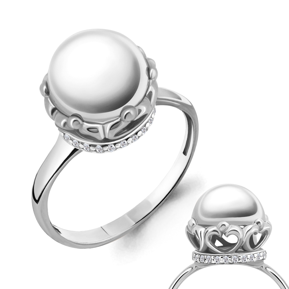 68224А Кольцо из Серебра с фианитами