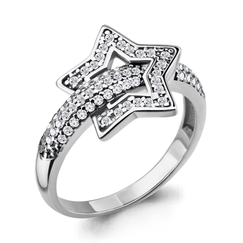 68257А Кольцо из Серебра с фианитами