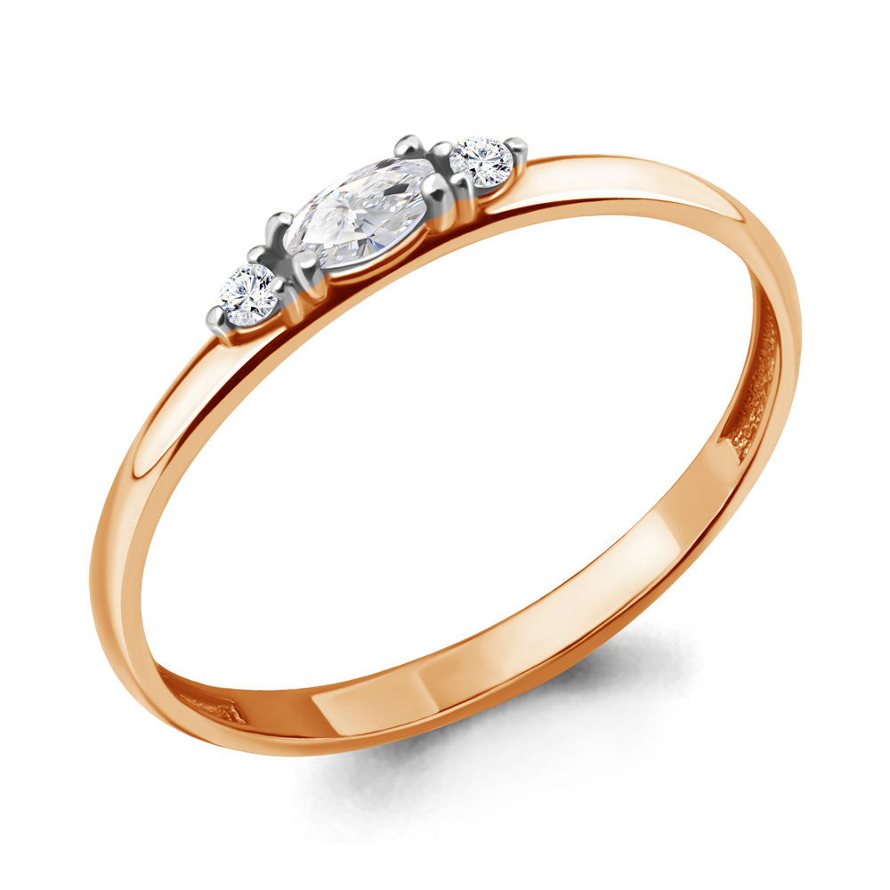 68259 Кольцо из Золота с фианитами