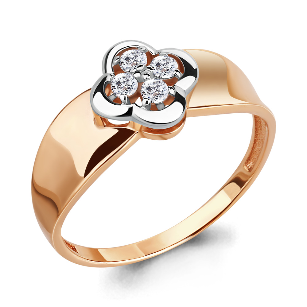 68262 Кольцо из Золота с фианитами