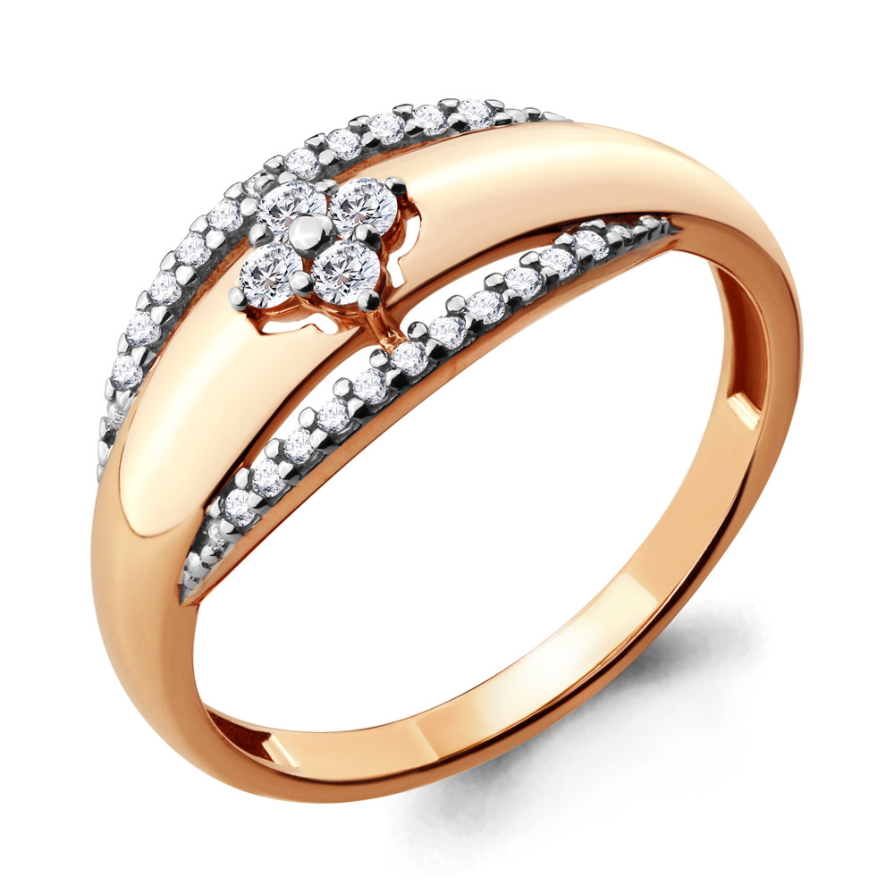 68266А Кольцо из Золота с фианитами