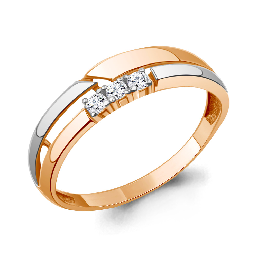 68279 Кольцо из Золота с фианитами из коллекции "Must Have"