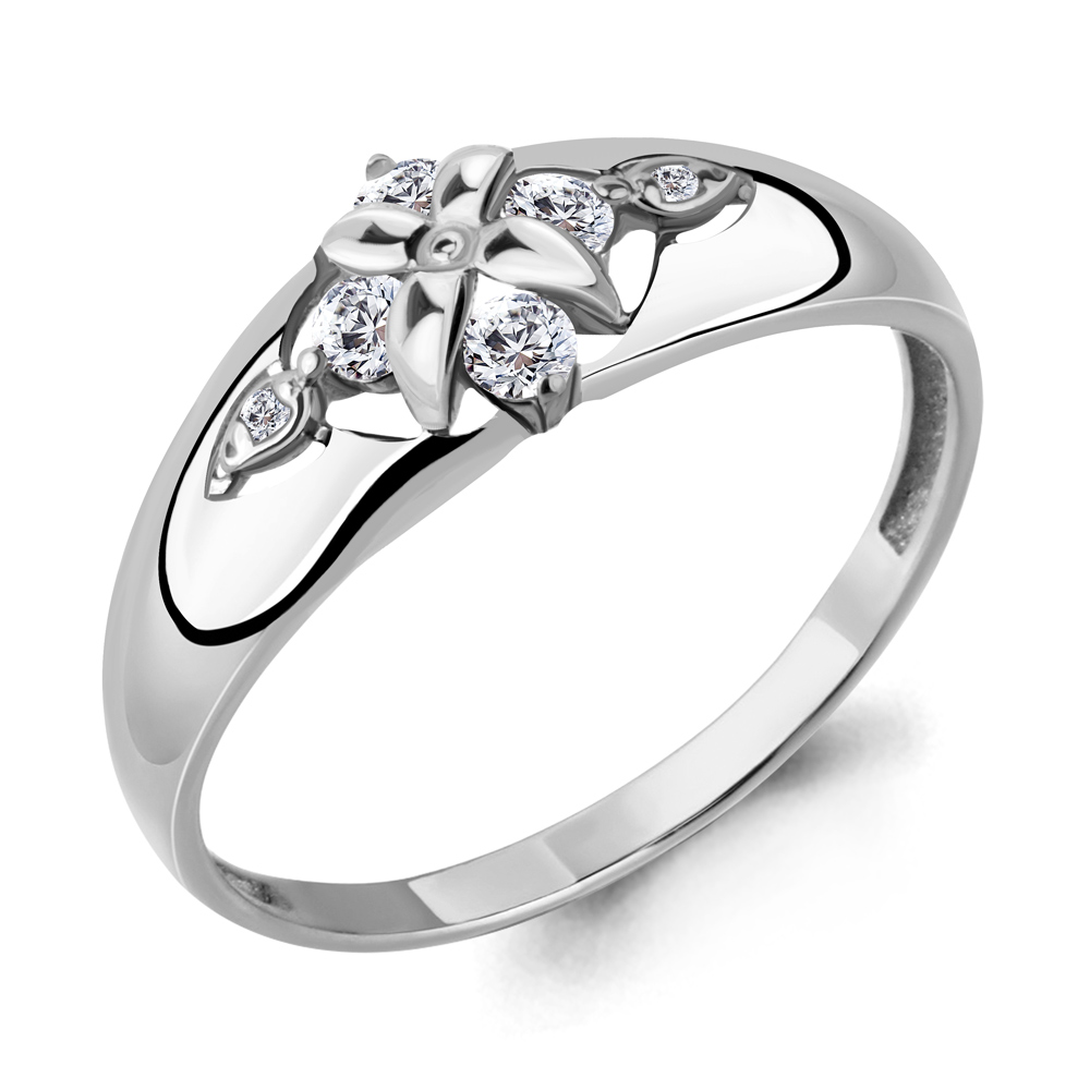 68281А Кольцо из Серебра с фианитами