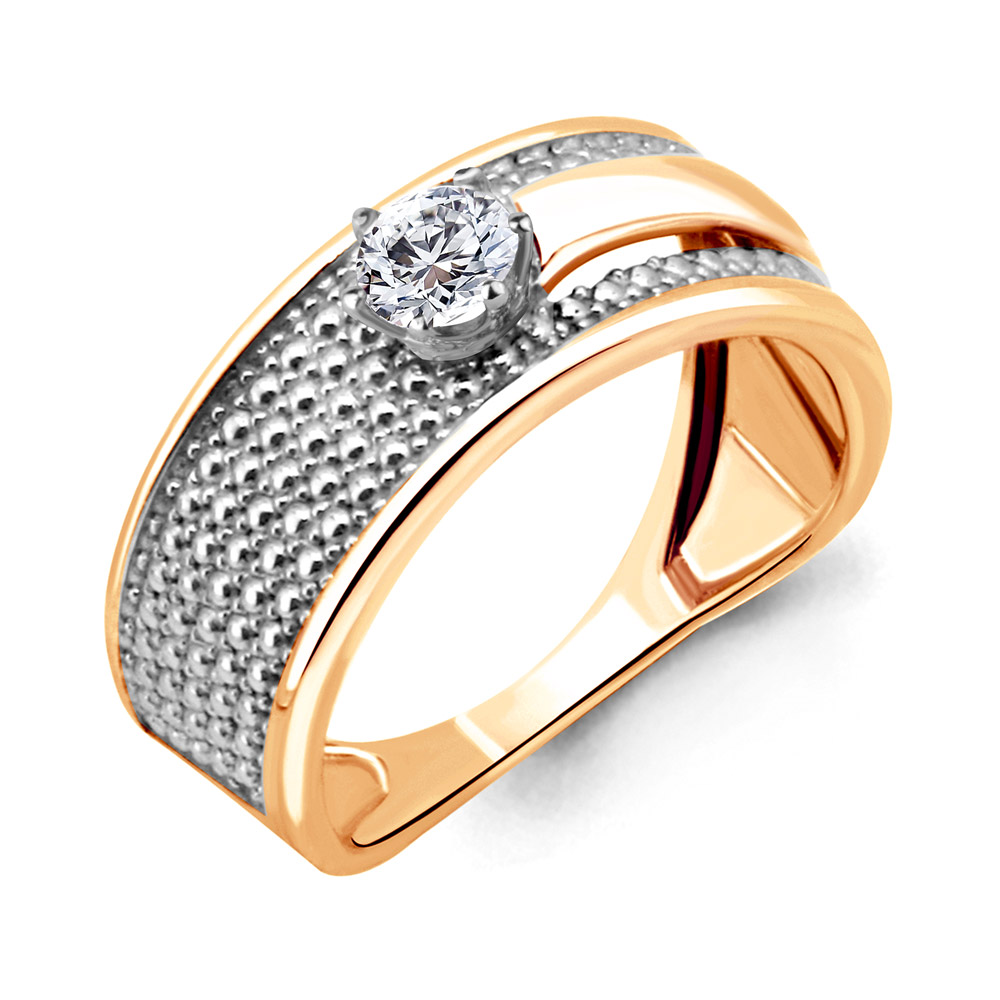 68296 Кольцо из Золота с фианитом