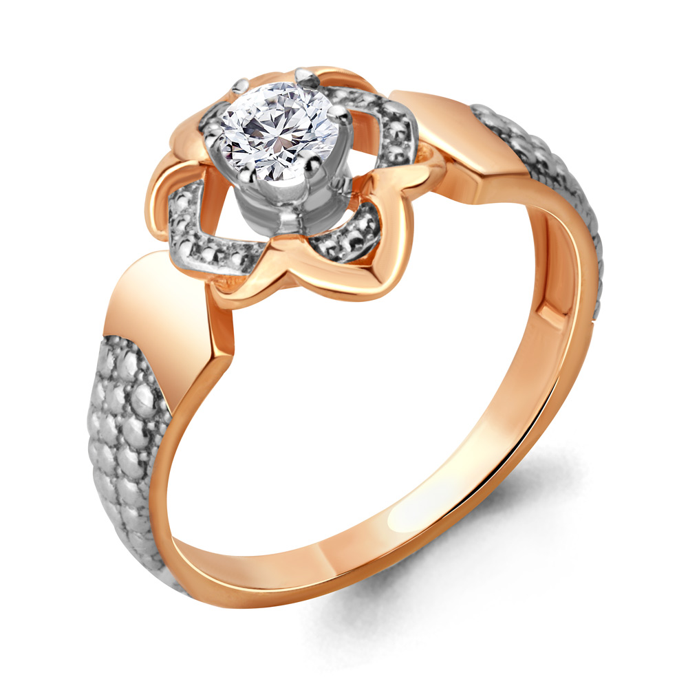 68299 Кольцо из Золота с фианитом