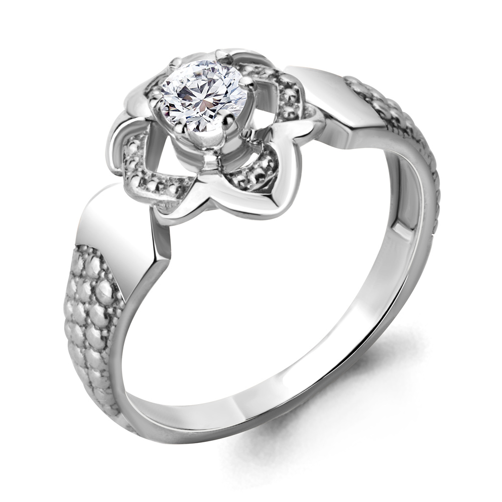 68299 Кольцо из Серебра с фианитом