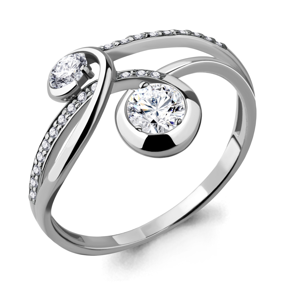 68353А Кольцо из Серебра с фианитами