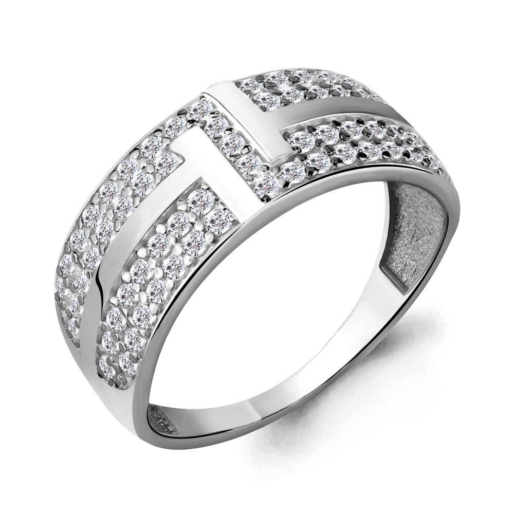 68382А Кольцо из Серебра с фианитами