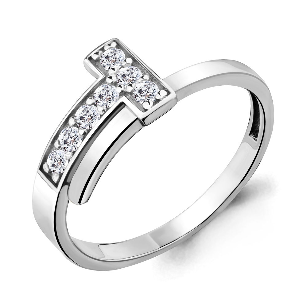 68383А Кольцо из Серебра с фианитами