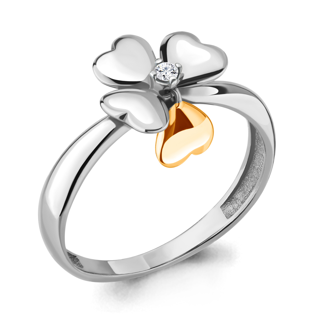 68395А Кольцо из Серебра с фианитом