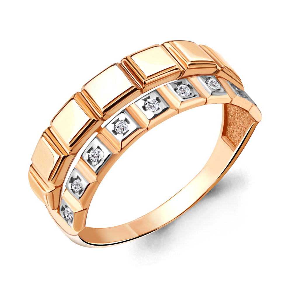 68424А Кольцо из Золота с фианитами