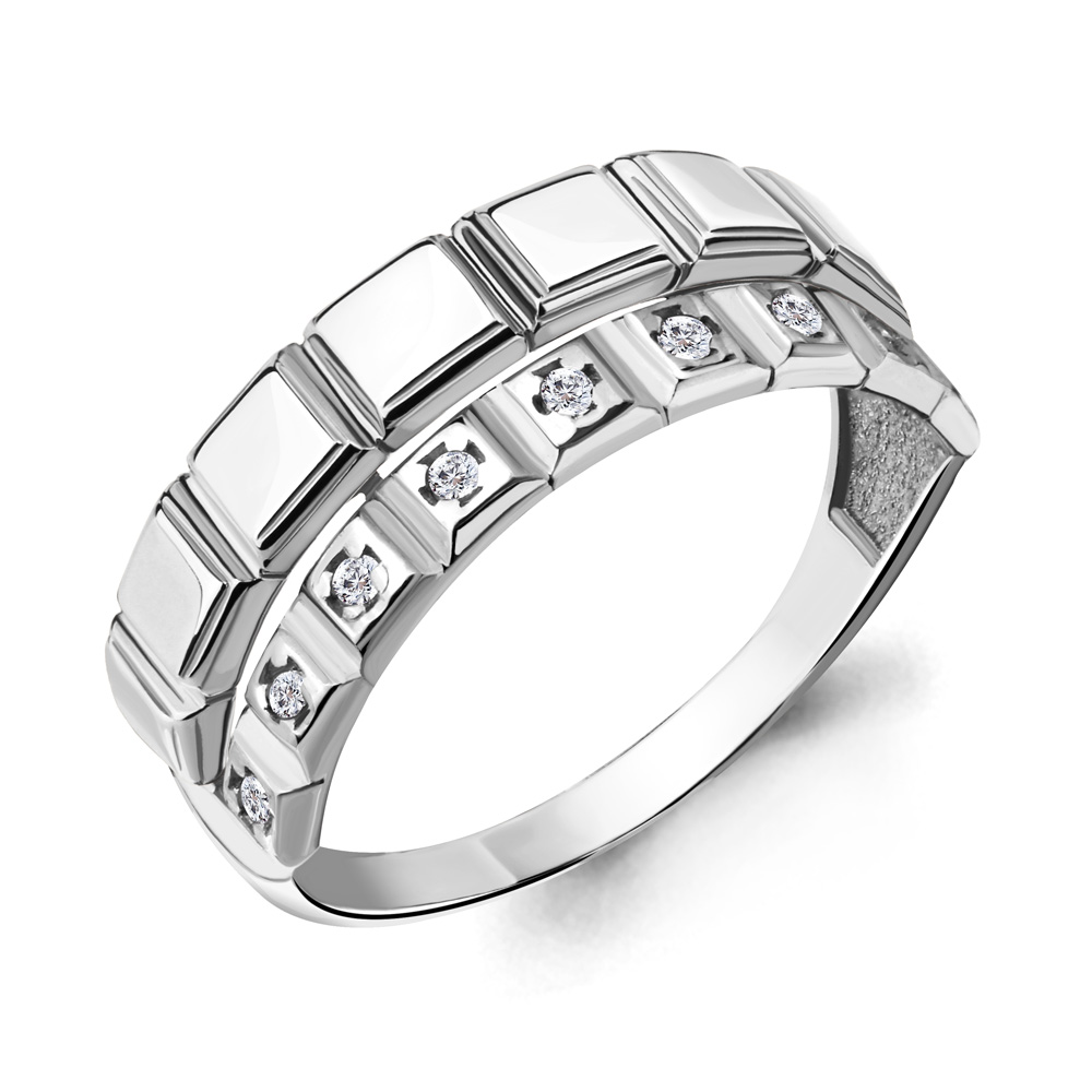 68424А Кольцо из Серебра с фианитами