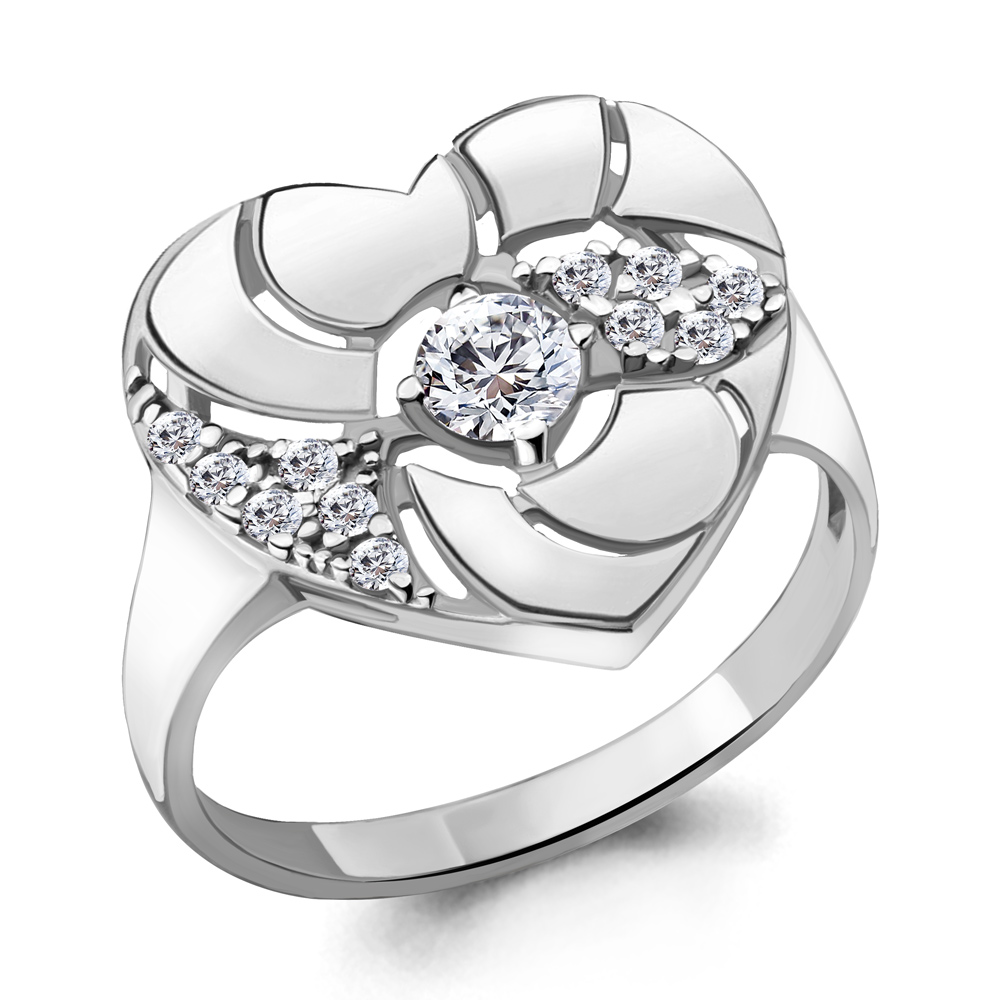 68524А Кольцо из Серебра с фианитами