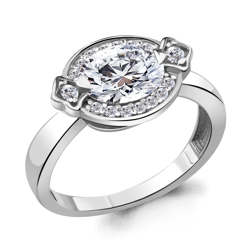 68542А Кольцо из Серебра с фианитами