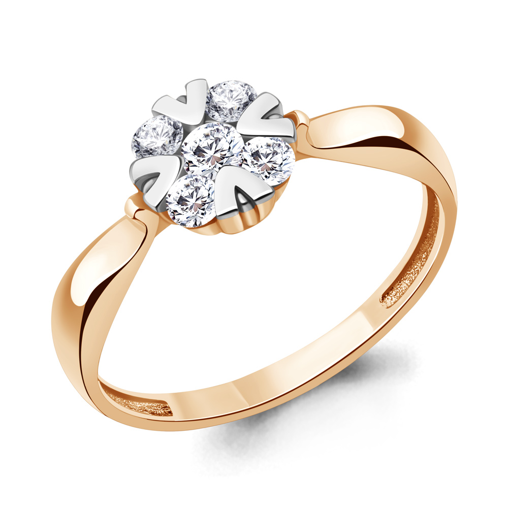 68572А Кольцо из Золота с фианитами