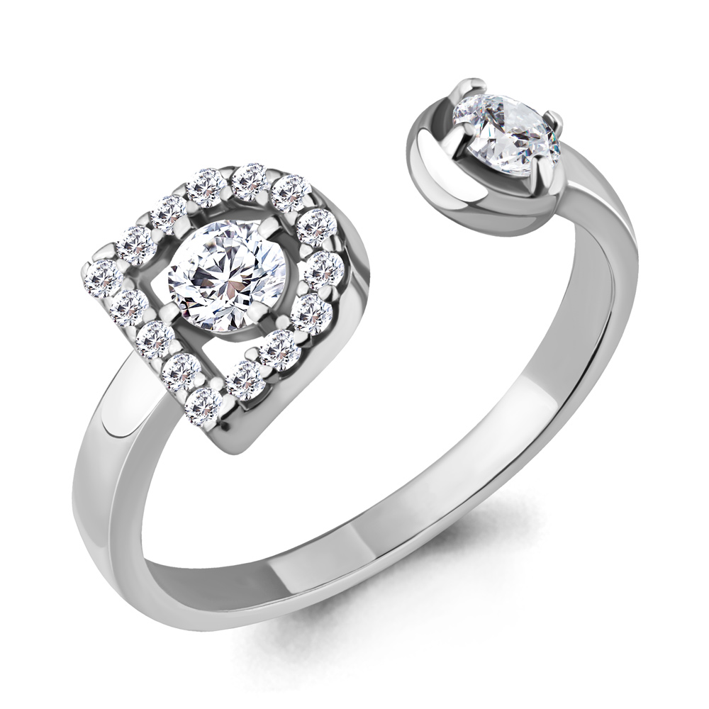 68586А Кольцо из Серебра с фианитами