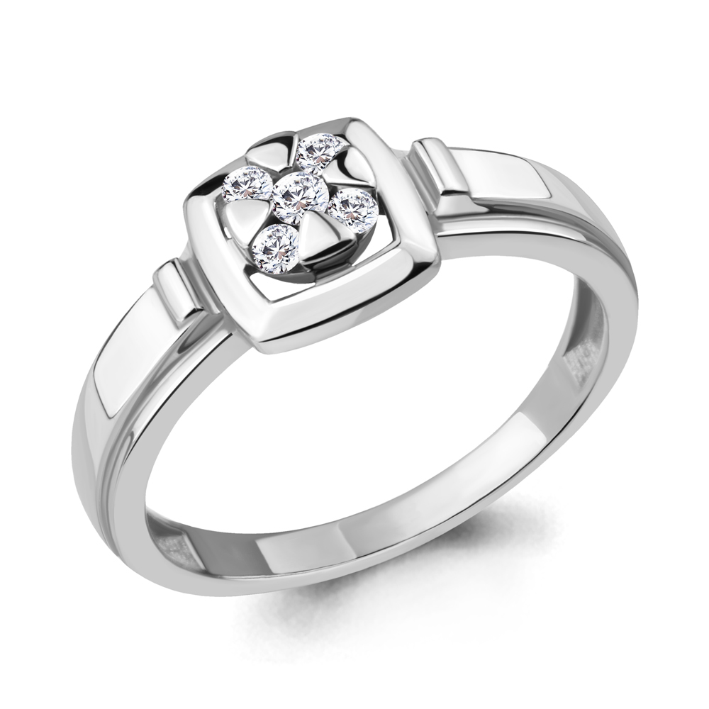 68614А Кольцо из Серебра с фианитами