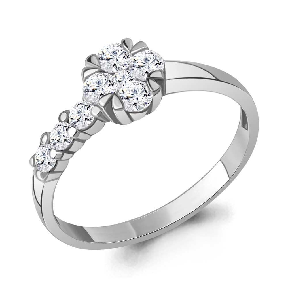 68616А Кольцо из Серебра с фианитами