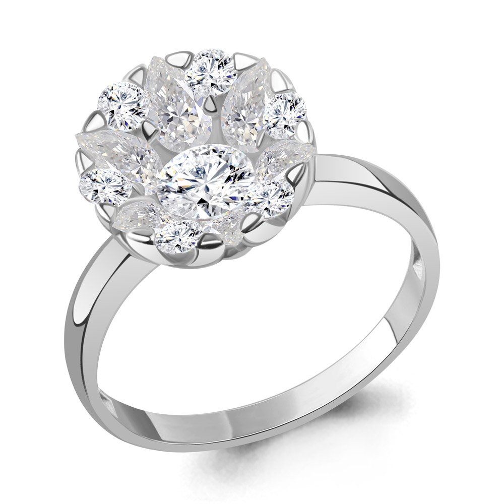 68625А Кольцо из Серебра с фианитами