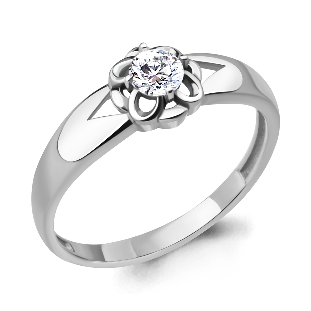 68642А Кольцо из Серебра с фианитом