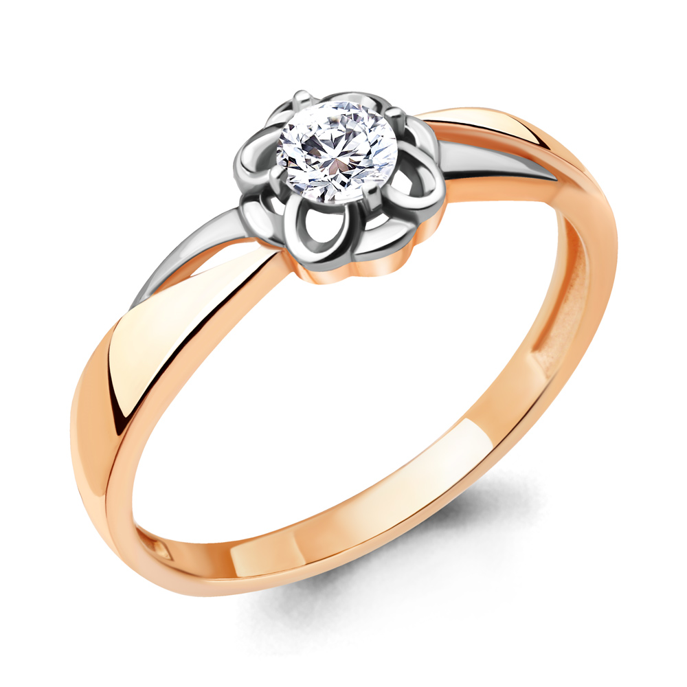 68643 Кольцо из Золота с фианитом