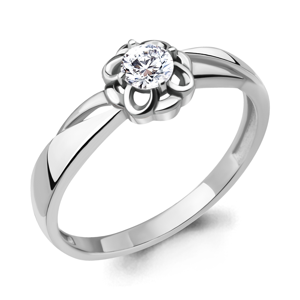 68643А Кольцо из Серебра с фианитом