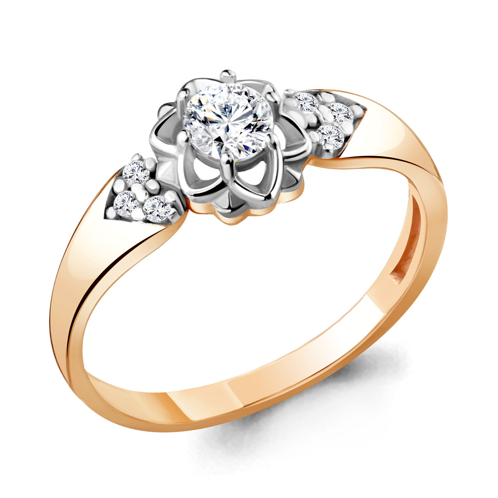 68645А Кольцо из Золота с фианитами